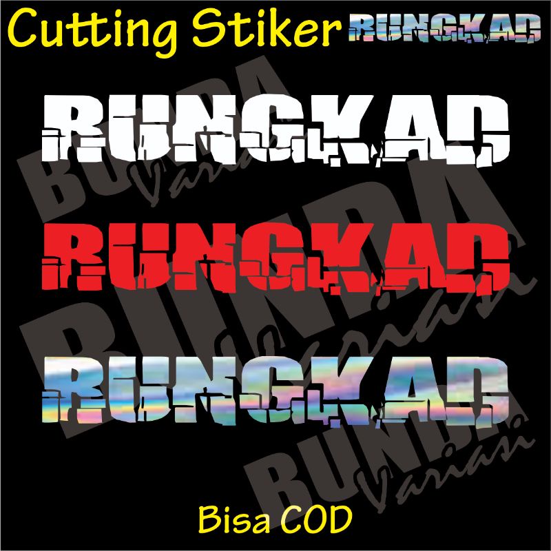 Jual stiker hologram sticker cutting reflective viral rungkad | Shopee