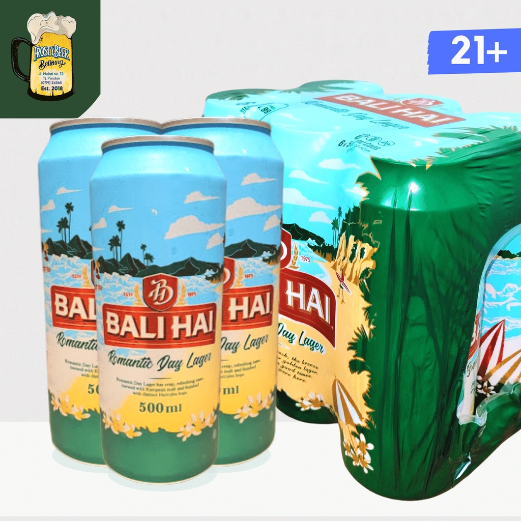 Jual Bali Hai Lager Beer 500 ml Can - Romantic Day isi 6 | Shopee Indonesia