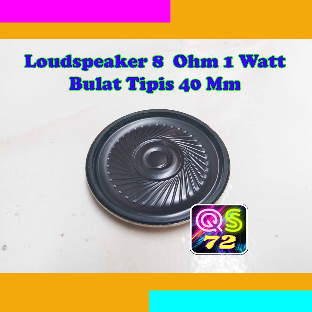 Jual Loudspeaker 8 Ohm 1W Bulat Tipis 40mm | Shopee Indonesia