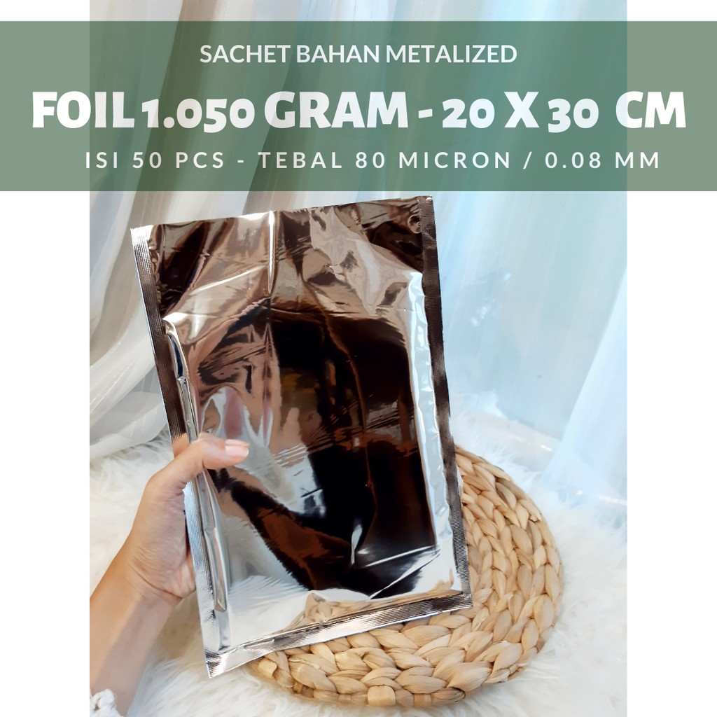 Jual Jual Sachet Aluminium Foil 20x 30 Cm Shopee Indonesia