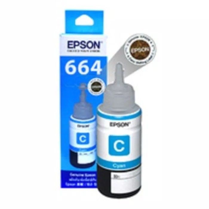 Jual Epson Tinta Refill Original T6642 - CYAN- 70ML | Shopee Indonesia