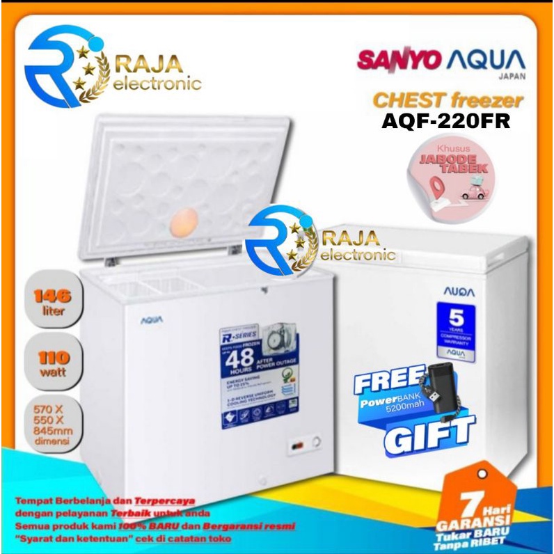 Jual Chest Freezer Aqua Aqf Fr Freezer Box Daging Ice Cream Shopee Indonesia