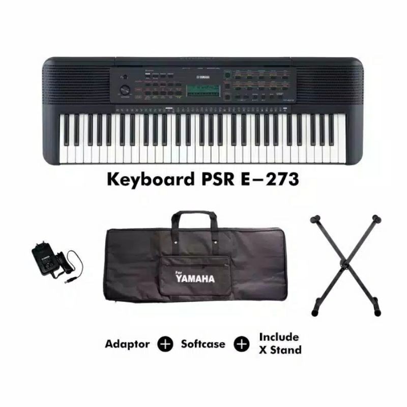 Jual Paket Keyboard Yamaha PSR E273/ PSR E-273 Plus Stand Keyboard ...