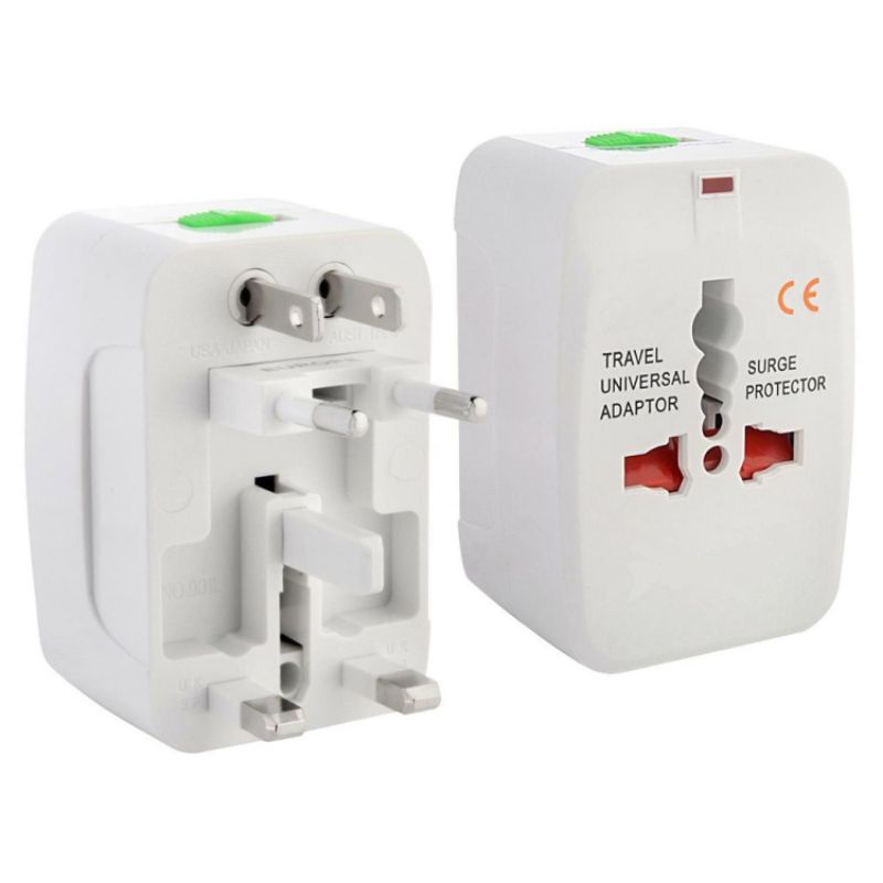 Jual Universal All In Travel Adapter Eu Au Uk Us Shopee Indonesia