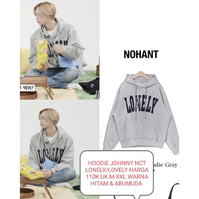 Jual HOODIE JOHNNY NCT LONELY LOVELY Shopee Indonesia