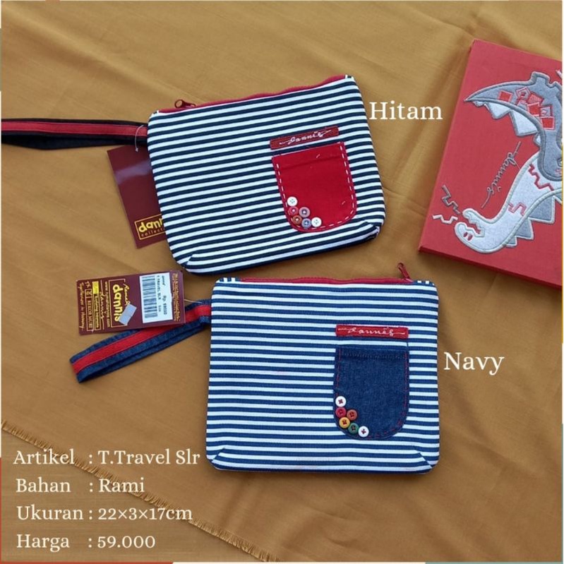 Jual Promo!!!Tas Dompet T travel salur bahan rami Dannis | Shopee Indonesia