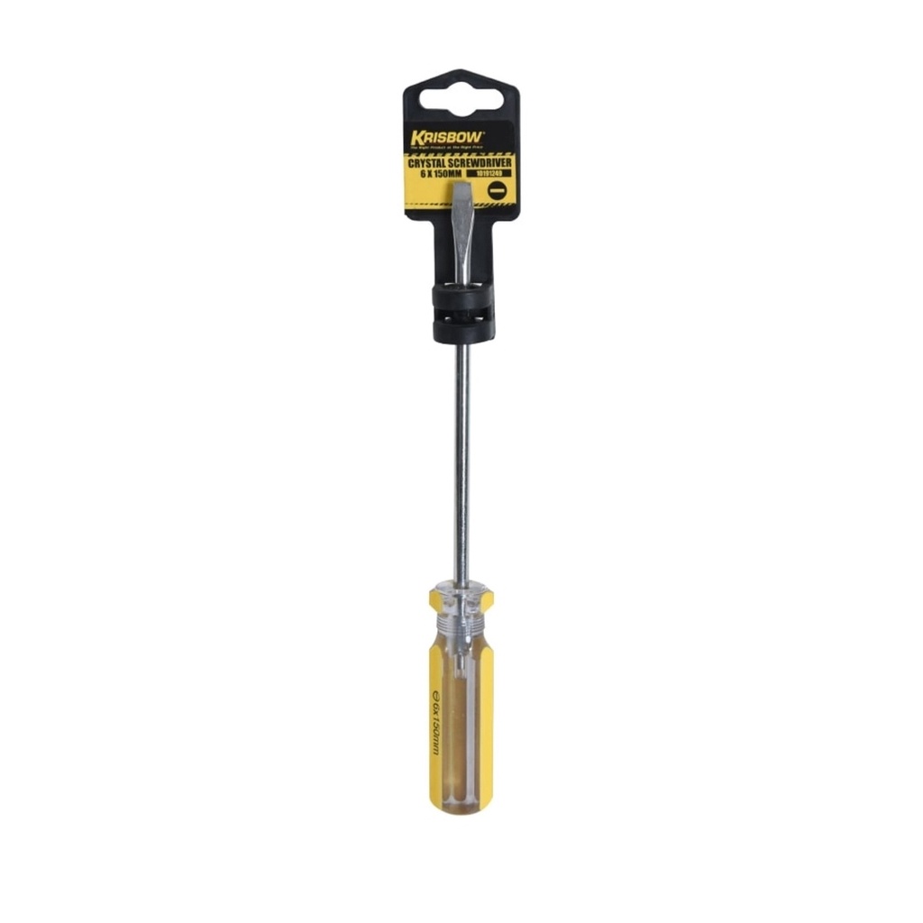 Jual Obeng Minus Kristal Krisbow Crystal Screwdriver Ukuran 6x150mm ...