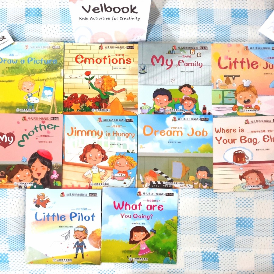 Jual 10 Buku Cerita Anak Bergambar Bahasa Inggris Gratis Audio Scan QR