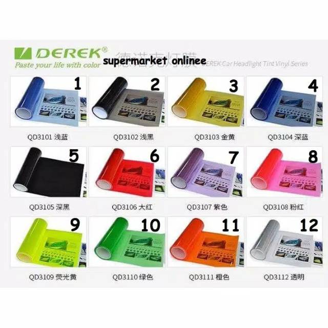 Jual Sticker/Stiker Lampu Smoke Hybrid Gossy / Sticker Hybrid Haedlamp ...