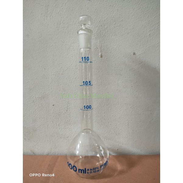 Jual Labu Ukur 100 110ml Volumetric Flask 100 110 Pyrex Shopee Indonesia 2125