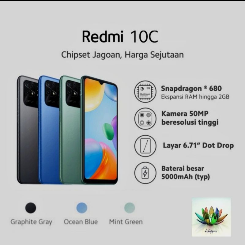 Jual Xiaomi Redmi 10c 64 GB Terlengkap & Harga Terbaru Juni 2026 ...