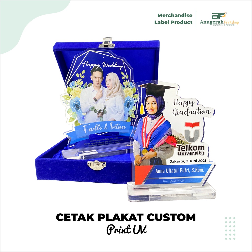 Jual Plakat Akrilik Mm Box Bludru Uk X Cm Trophy Tropi Medali