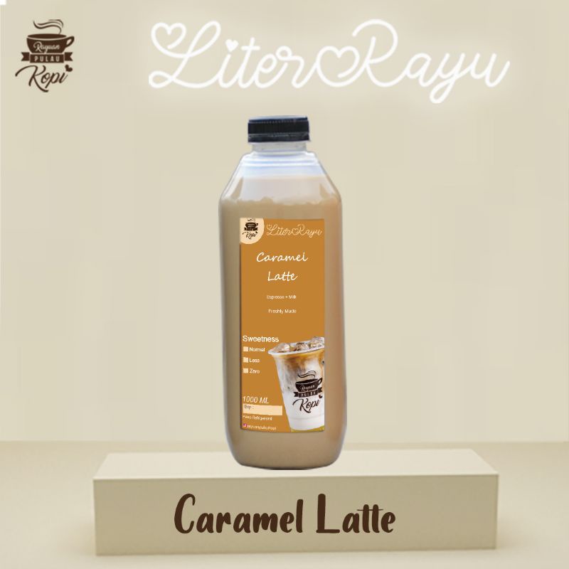 Jual Caramel Latte - LiterRayu | Rayuan Pulau Kopi 1 Liter | Shopee