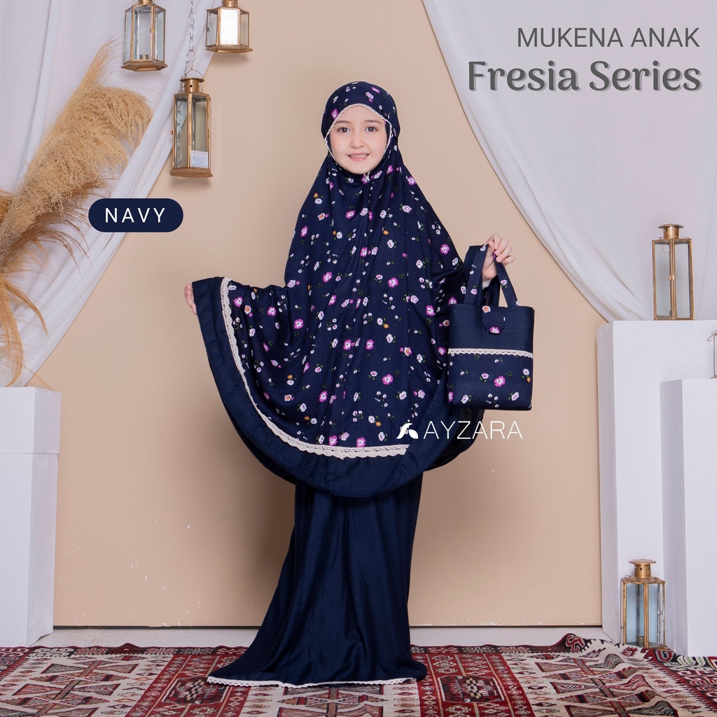 Jual Ayzara - Mukena Anak Rayon Motif Kombinasi Mukenah ( Umur 8 - 13 ...