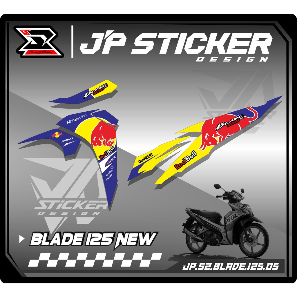 Jual Sticker Striping Blade New 125 - Stiker List Variasi Motor Honda ...