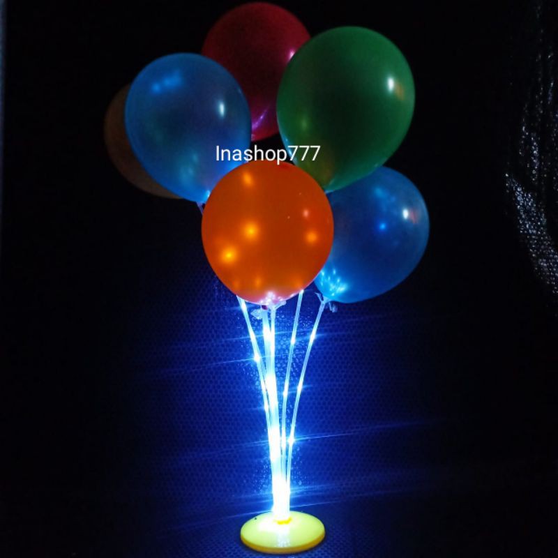 Jual Led Ballon Stand Set Balon Lampu Led Standing Balloons 7 In 1 Lampu Led Warna Warni 0714