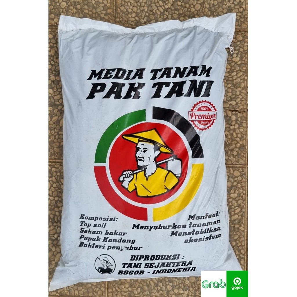 Jual Media Tanam Tanaman Hias/Buah Tanah Subur Organik Pak Tani (15 Kg ...