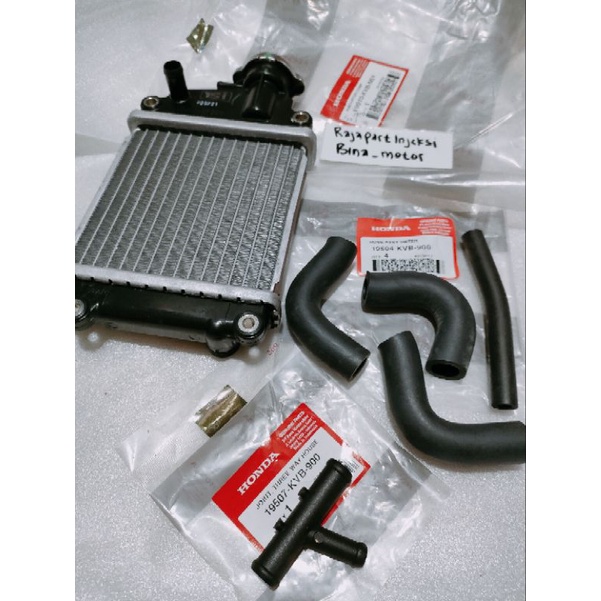 Jual Radiator Assy Vario 110 karbu Vario techno karbu selang radiator ...