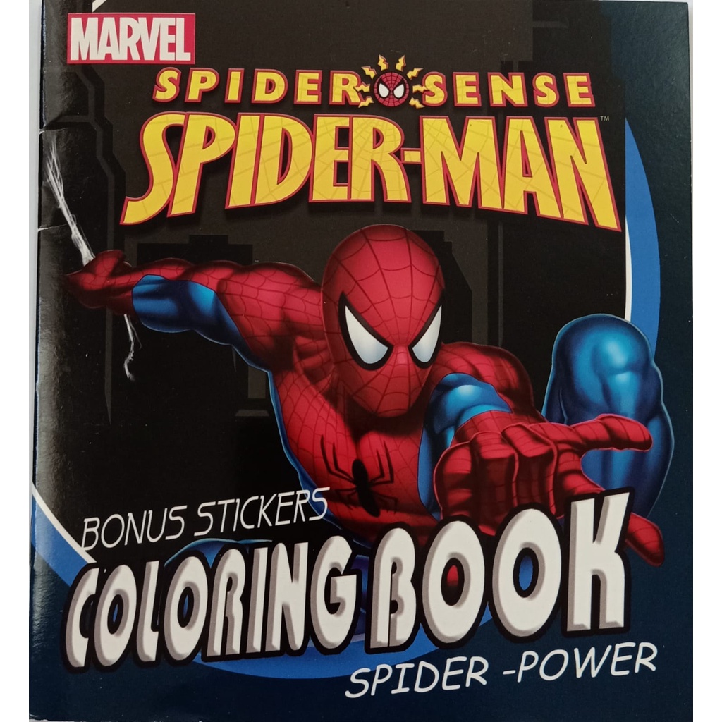Jual Buku Mewarnai/ Coloring Book Marvel Spiderman "Spider-Power