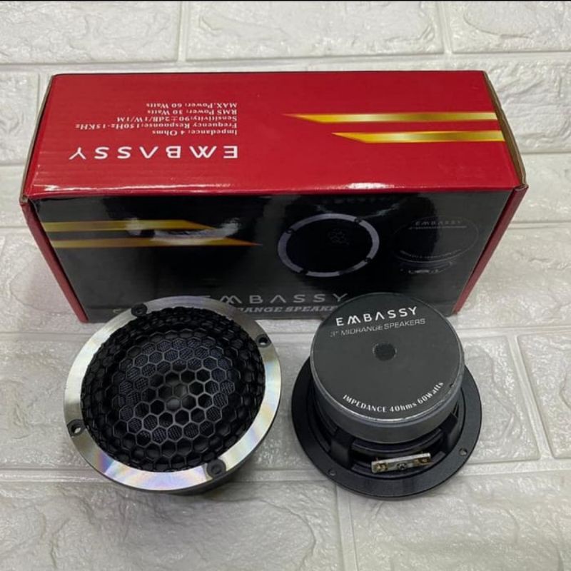 Jual speaker midrange embassy 3 inch bahan logam | Shopee Indonesia