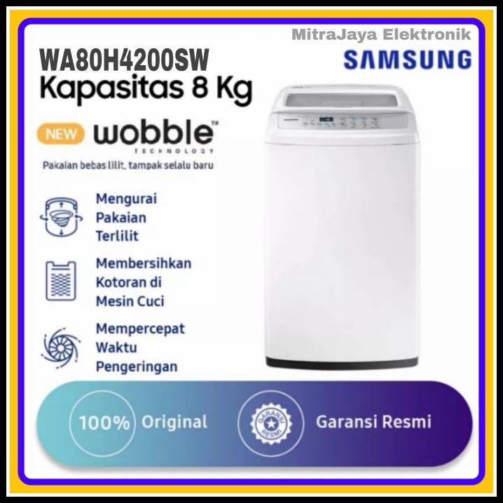 Jual Samsung Mesin Cuci Top Loading 8Kg Wa80H4200 | Wa80H4200Sw Wobble ...