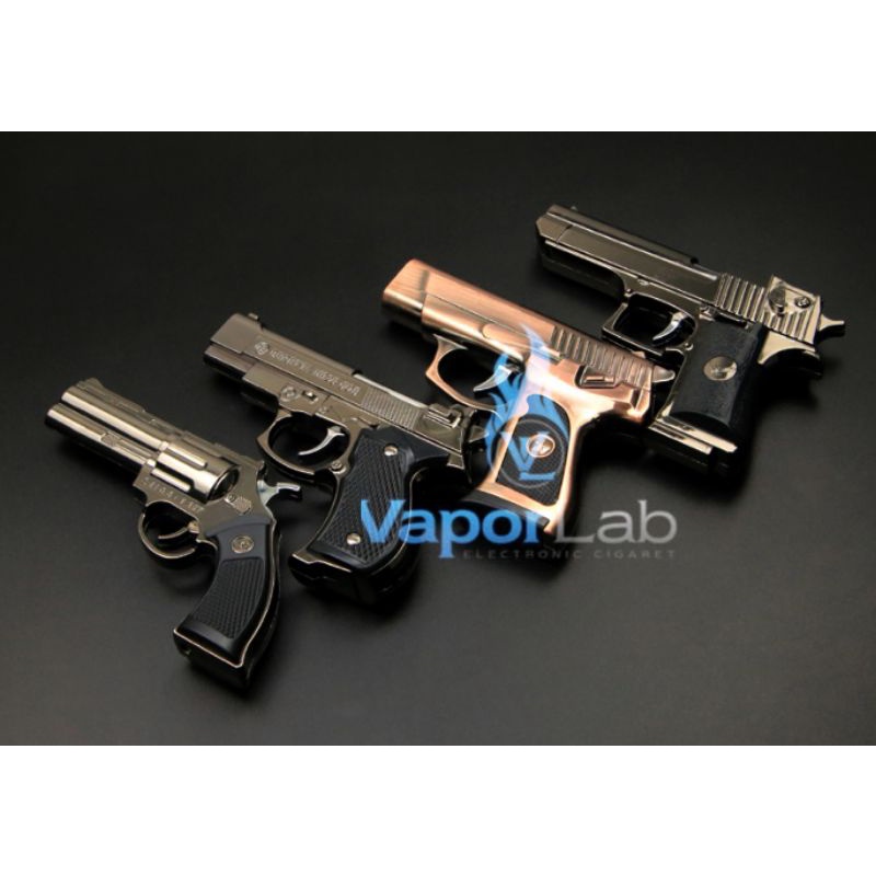 Jual mancis korek api gas bara pistol mini gun toy lighter unik murah ...