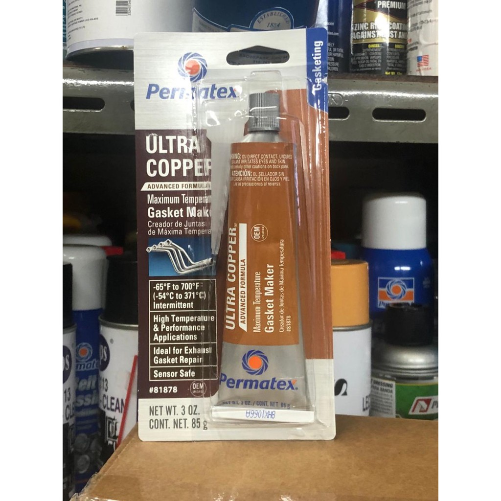 Jual Permatex Ultra Copper Maximum Temperature RTV Silicone Gasket