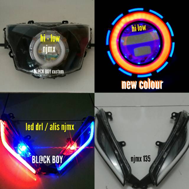 Jual REFLEKTOR /HEADLAMP LAMPU DEPAN JUPITER MX NEW 135/LAMPU SEN SENJA