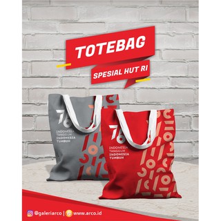 Jual Tote Bag Print Sublim Desain Custom Gogreeen Ramah Lingkungan