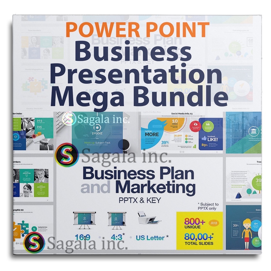 Jual TEMPLATE POWERPOINT BUSINESS PRESENTATION MEGA BUNDLE POWER POINT ...
