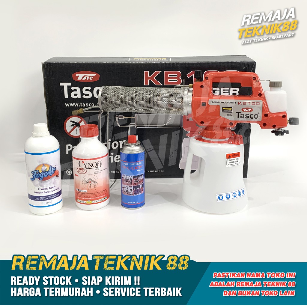 Jual Paket Lengkap Mesin Fogging Tasco Kb Kb Tanpa Solar Gas Shopee Indonesia