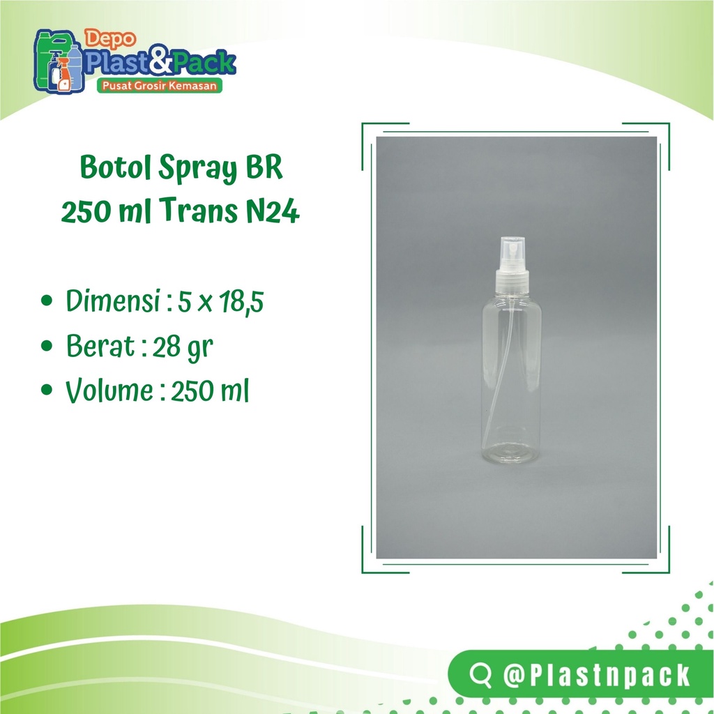 Jual Botol Spray BR 250 ml N24 | botol tabung spray ukuran 250ml ...