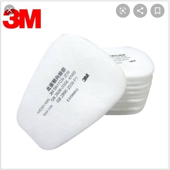 Jual 3m 5n11 Cotton Filter N95 Masker Filter 3m 6200 Respirator Eceran 1pcs Shopee Indonesia