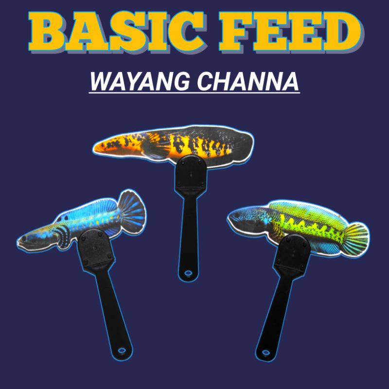 Jual BISA COD Wayang Ikan Channa Blue Pulchra Wayang Ikan Channa