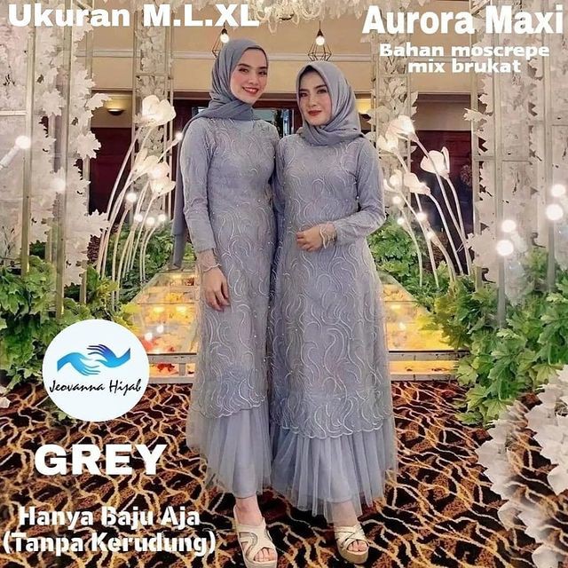 Dress brukat outlet hijab