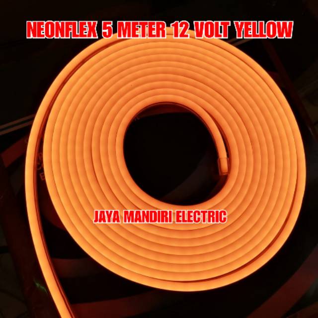 Jual LAMPU SELANG NEONFLEX LED KUNING 5 METER 12 VOLT / NEON FLEX ...