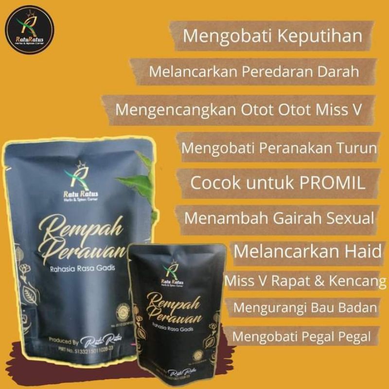 Jual Remper Rempah Perawan Ratu Ratus Original Solusi Kewanitaan ...