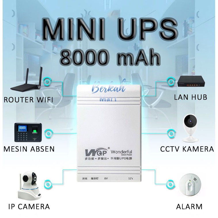 Jual UPS MINI FOR ROUTER CCTV CAMERA 12V 5V USB 1A 2A KAMERA PENGINTAI ...