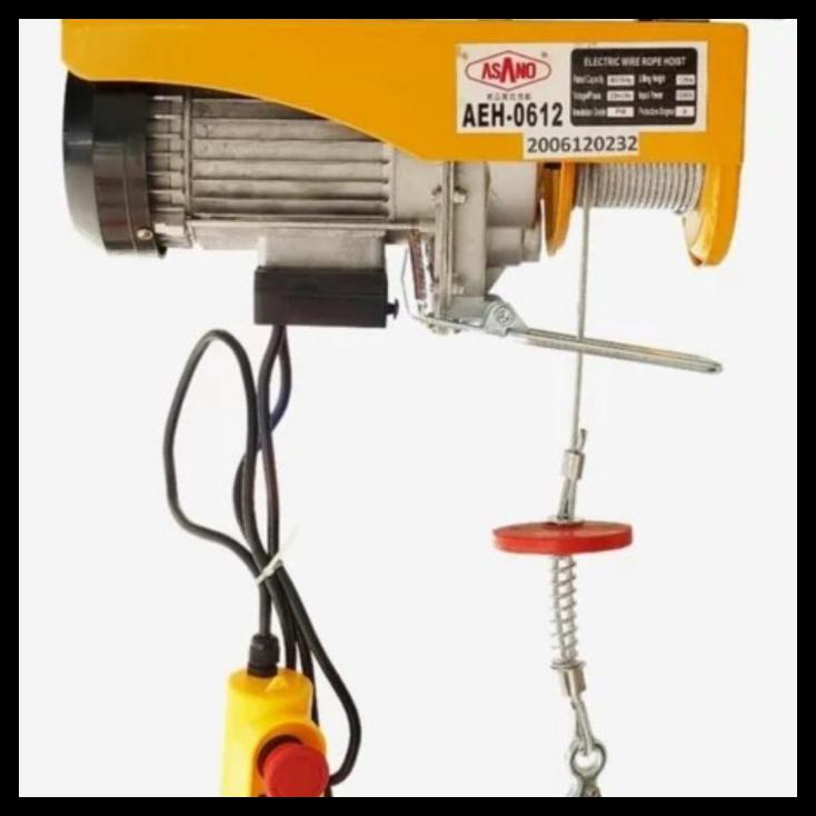 Jual Electric Hoist Asano Aeh0612/0620 Katrol Mini Listrik 600Kg Wire ...