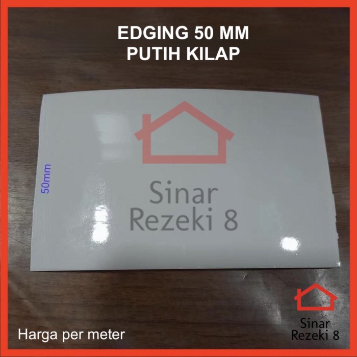 Jual Edging HPL 188 50 mm Putih Glossy / Kilap 290 Doff Solid taco PVC ...