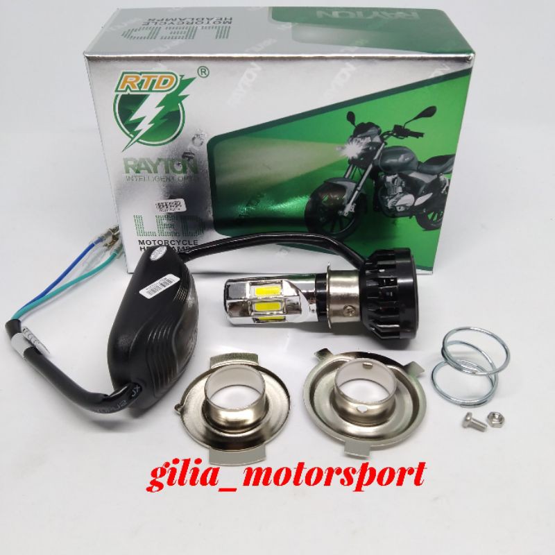 Jual Lampu Depan Motor 6 LED & 3 LED Mata RTD LED 6 sisi RTD Nyala ...