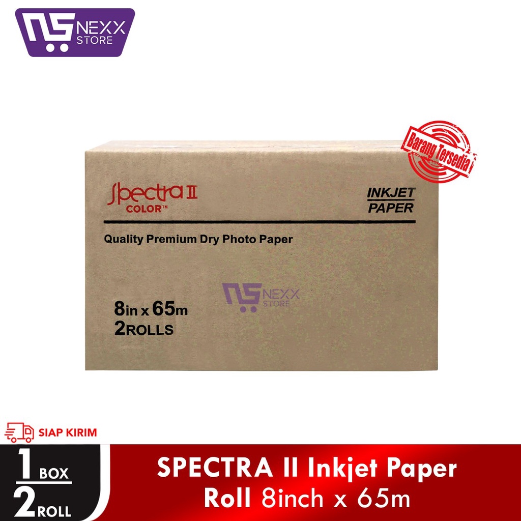 Jual SPECTRA II Inkjet Paper ROLL - 8 in x 65M | Shopee Indonesia