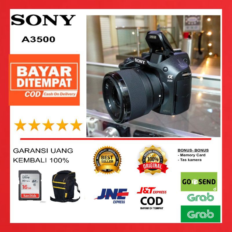Jual SONY A3500 KIT 18-50MM | Shopee Indonesia