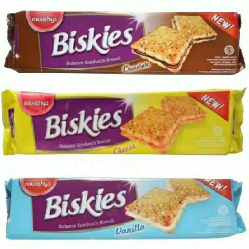 Jual Biskies Sandwich Crackers 108g Coklat/ Keju/ Vanila Shopee