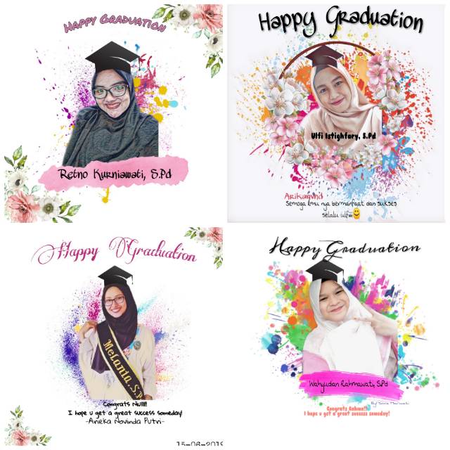 Jual Desain Foto Wisuda Sidang Ultah Dan Pernikahan Shopee Indonesia