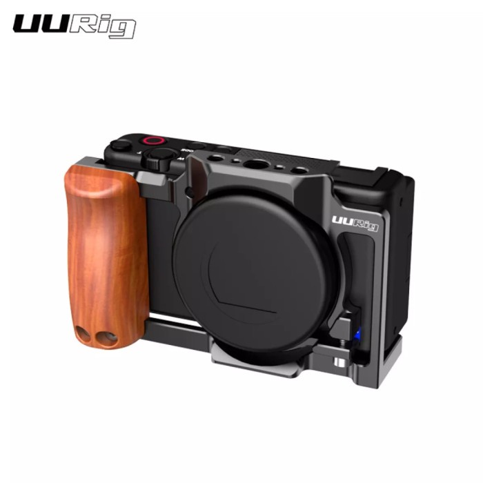 Jual kamerastabilizer ulanzi uurig camera rig cage plate l wooden hand