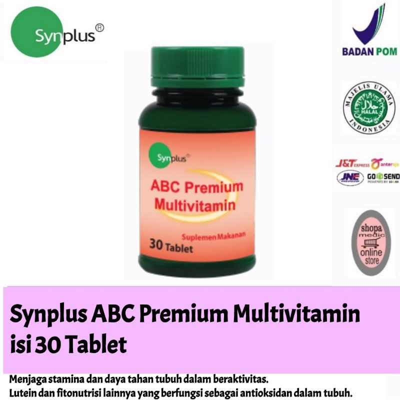 Jual Synplus ABC Premium Multivitamin (30 Tablet) | Shopee Indonesia