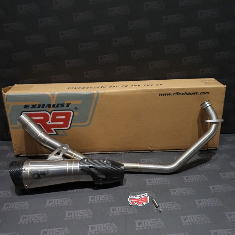 Jual Knalpot R9 H2 Series Stainless SS All New R15 V3 VVA Mt15 Xsr 155 ...