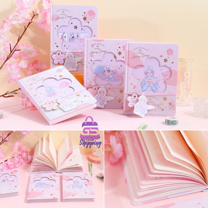 Jual Buku Notebook Diary Spring Approach / Jurnal agenda Buku tulis ...