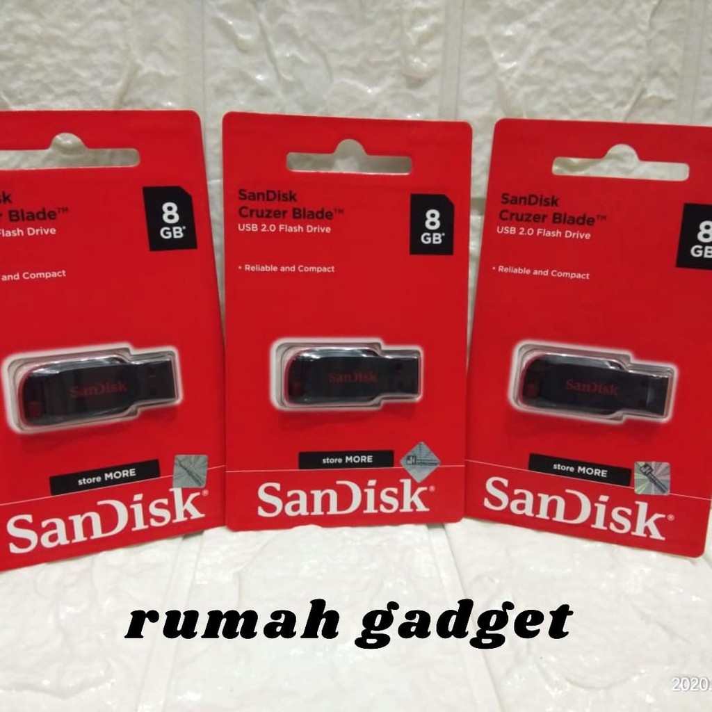 Jual USB FLASHDISK SANDISK BLADE 2.0 8GB 16GB/32GB/64GB/128GB/256GB ...